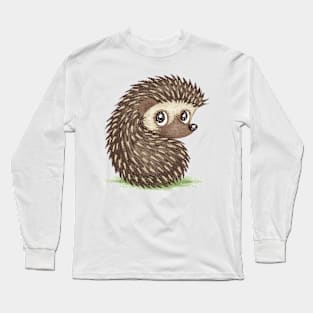 Hedgehog which looks at back Long Sleeve T-Shirt